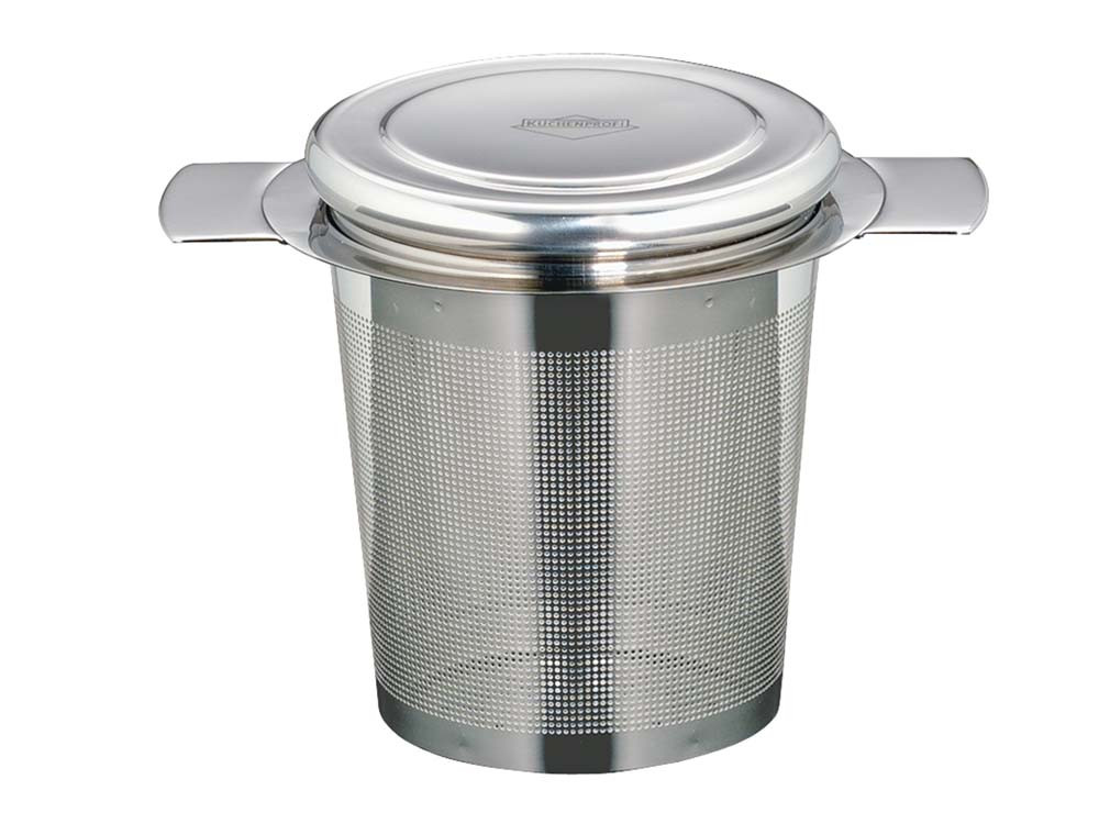 Koszyczek zaparzacz do herbaty i ziół z pokrywką Kuchenprofi 