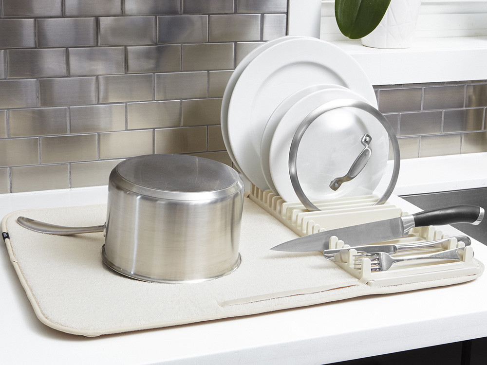 Mata z ociekaczem do naczyń Umbra Udry Linen