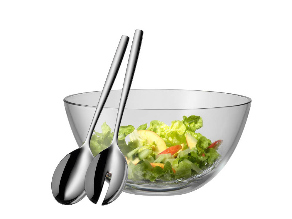 Misa i 2 łyżki do serwowania sałatek zestaw x3 WMF Taverno 