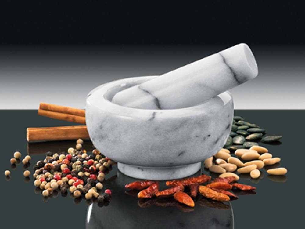 Moździerz marmurowy Kuchenprofi White ⌀ 8