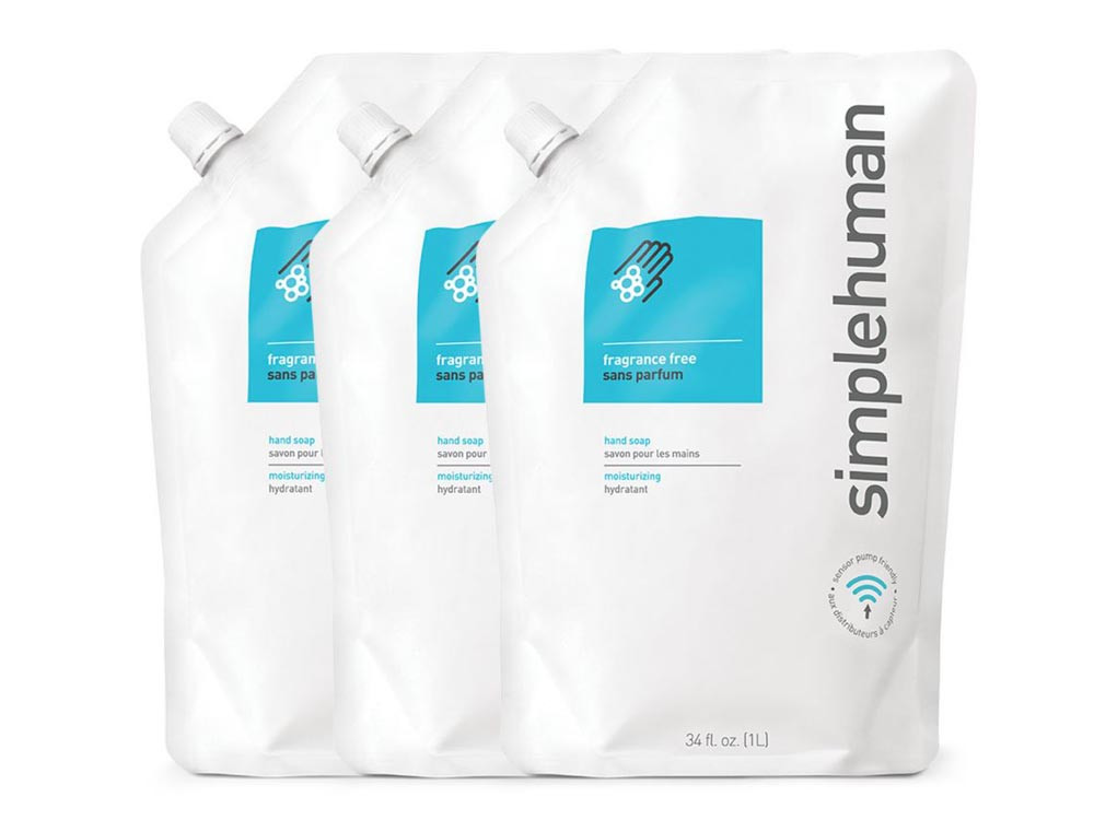 Mydło w płynie nawilżające hipoalergiczne bezzapachowe Simplehuman Frangrance Free 1L