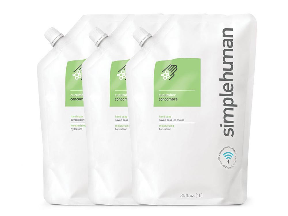 Mydło w płynie nawilżające hipoalergiczne Simplehuman Cucumber 1L