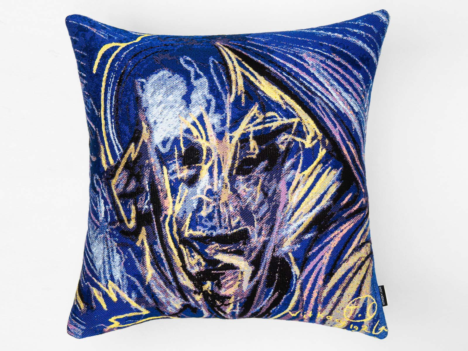 Poduszka artystyczna Witkacy - Niebieski Portret Mężczyzny