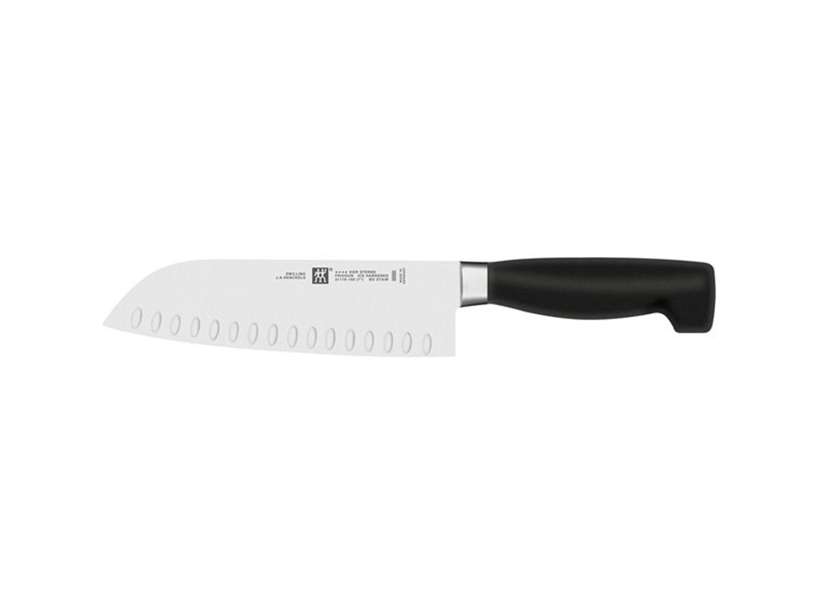Nóż santoku Zwilling Four Star 18cm z rowkami