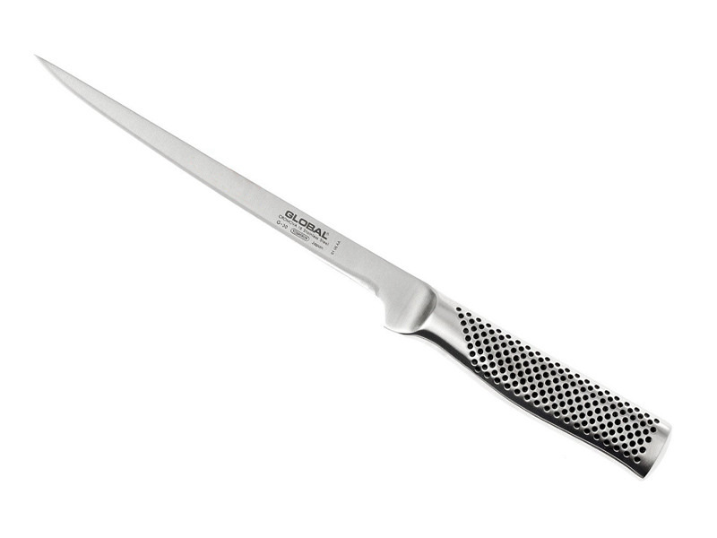 Nóż stalowy Global G-Serie Do filetowania Elastyczny 21cm