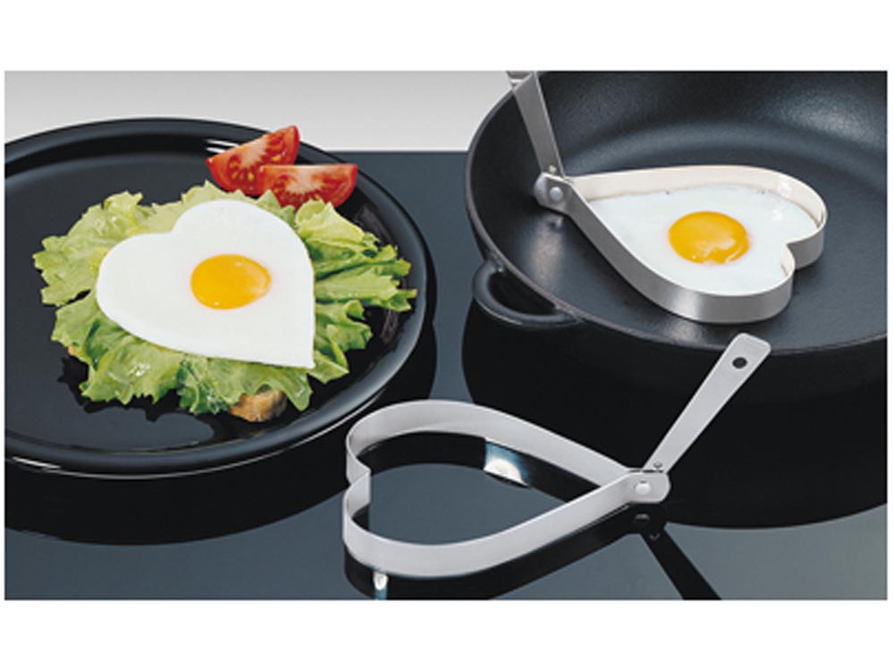 Obręcze do jajek sadzonych zestaw x2 Kuchenprofi Serca