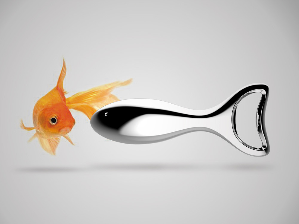 Otwieracz do butelek Bugatti Lino Chrome 