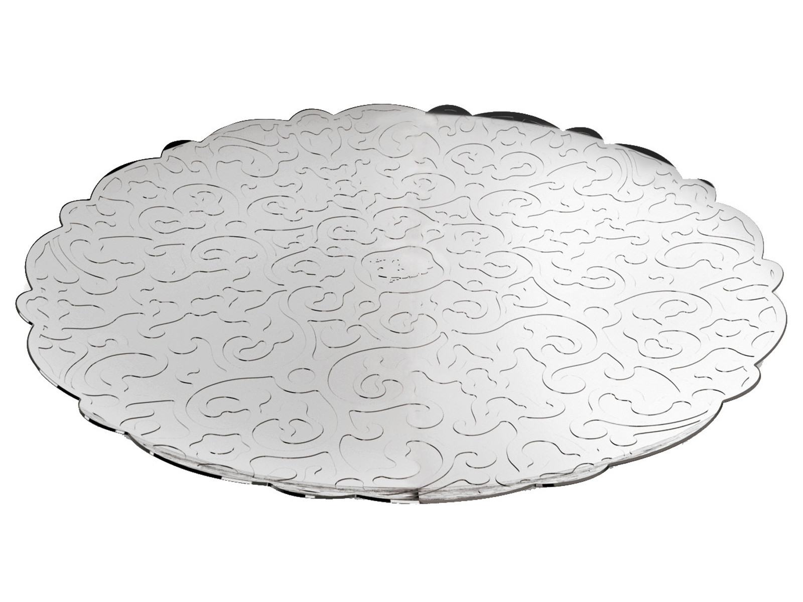 Patera/taca do serwowania Alessi Dressed Round Silver MW07