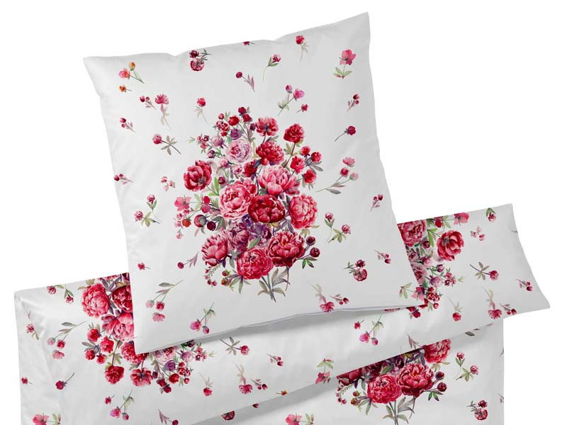 Pościel Elegante Blutenzauber Red