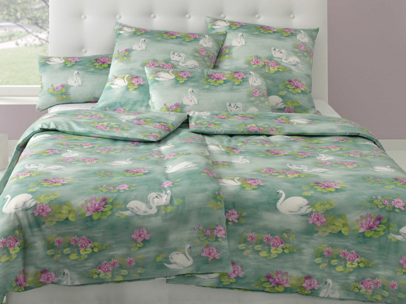 Pościel Elegante Swan Lake Green