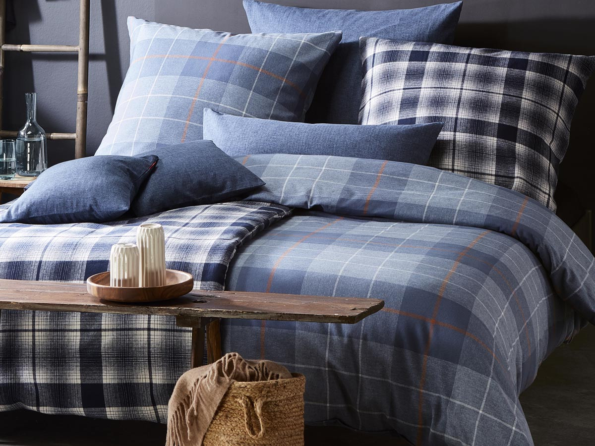 Pościel Fleuresse Lech Check Blue 200x200