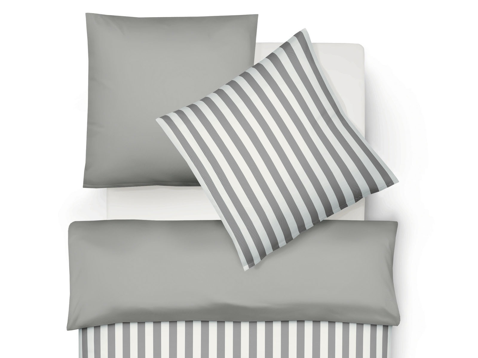 Pościel Fleuresse Lech Stripes Grey 155x200