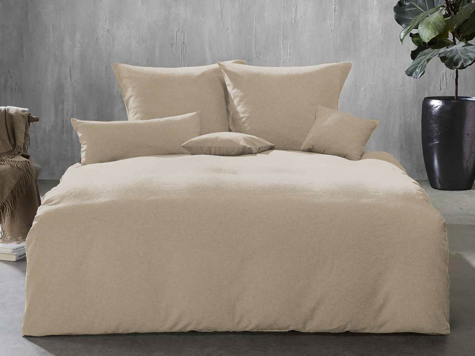 Pościel Fleuresse Lech Uni Alpine Beige 200x200