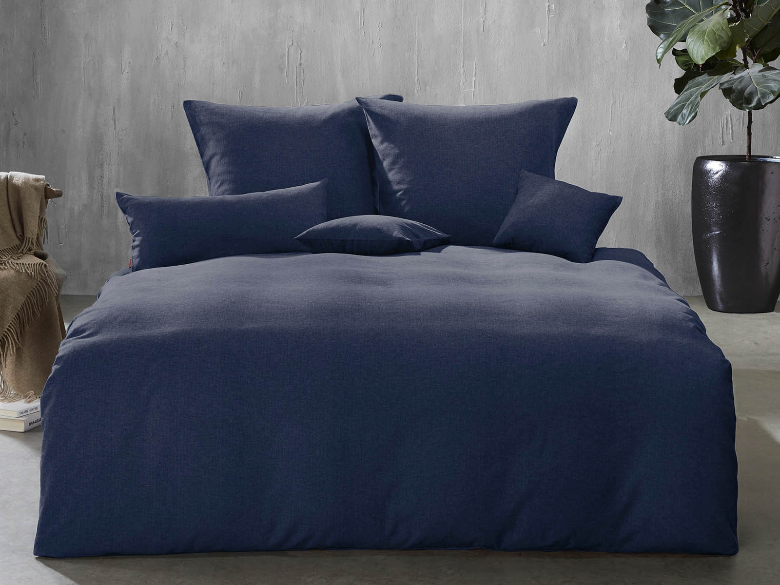 Pościel Fleuresse Lech Uni Alpine Blue 200x200