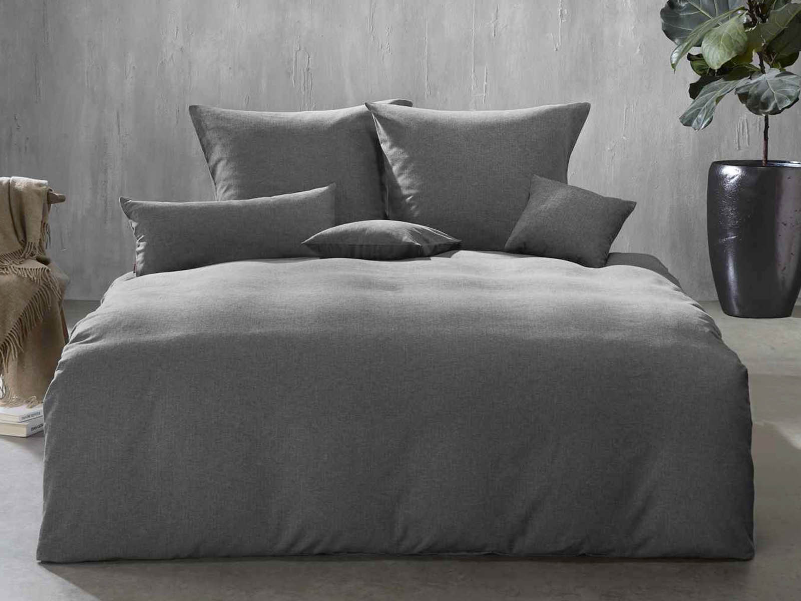 Pościel Fleuresse Lech Uni Alpine Grey 135x200