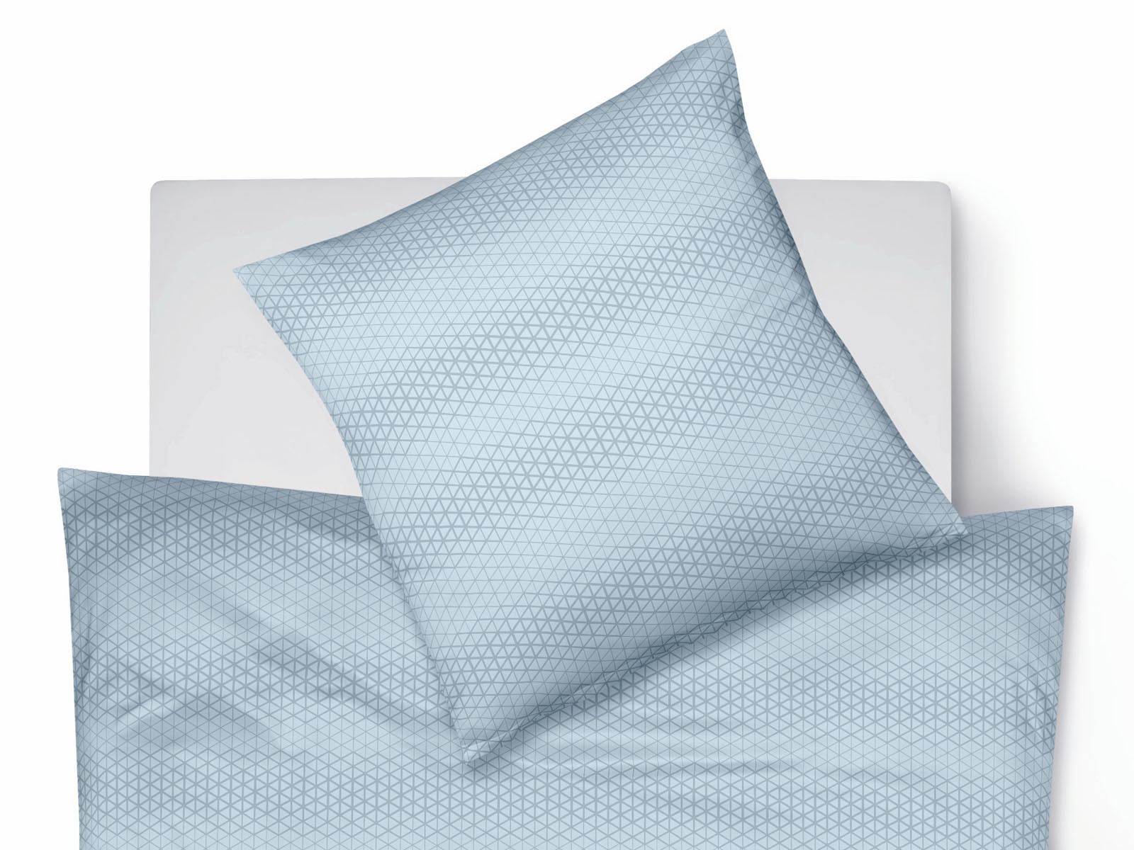 Pościel Fleuresse Jade Pyramid Blue 155x200