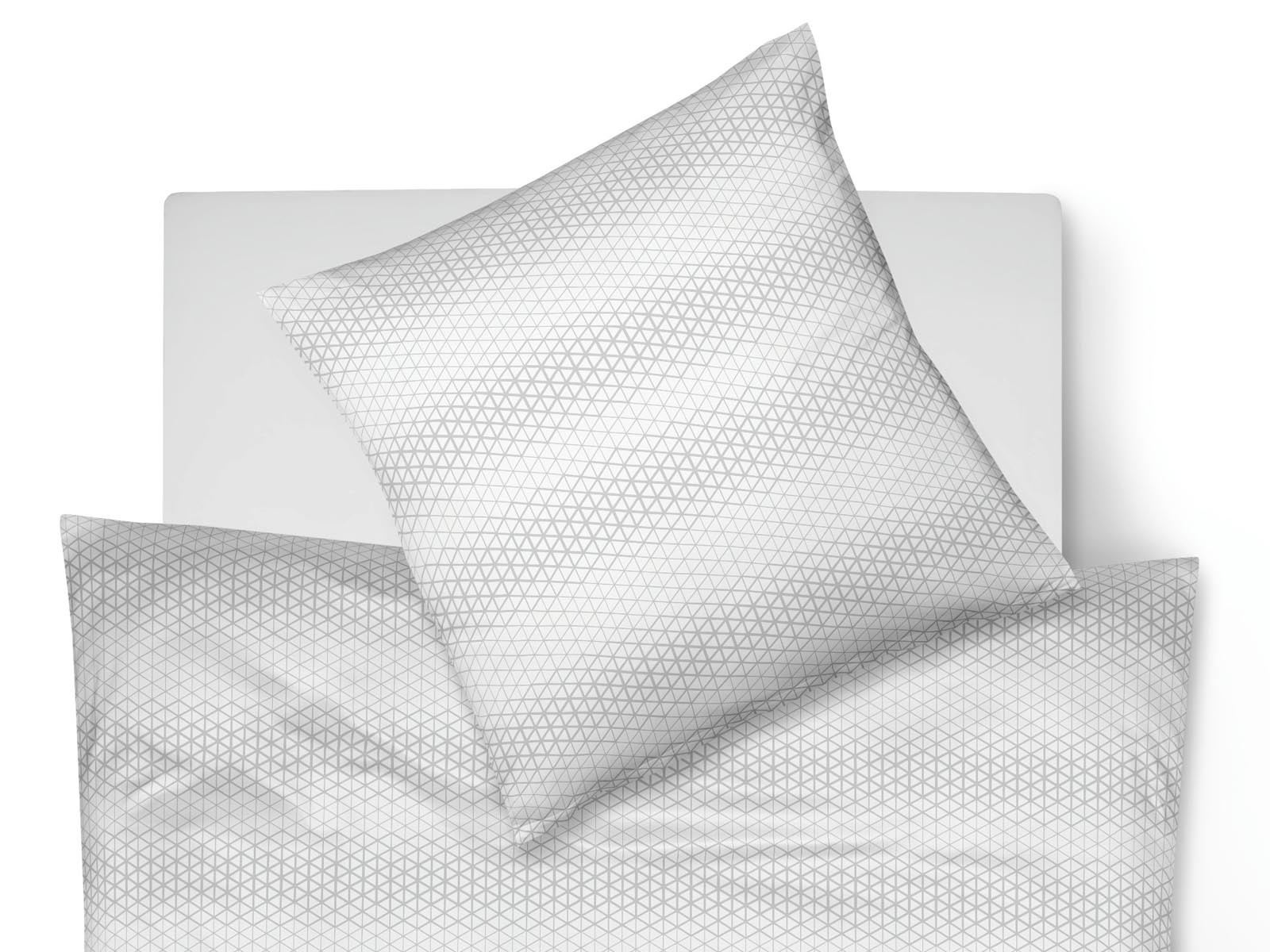 Pościel Fleuresse Jade Pyramid White 155x200