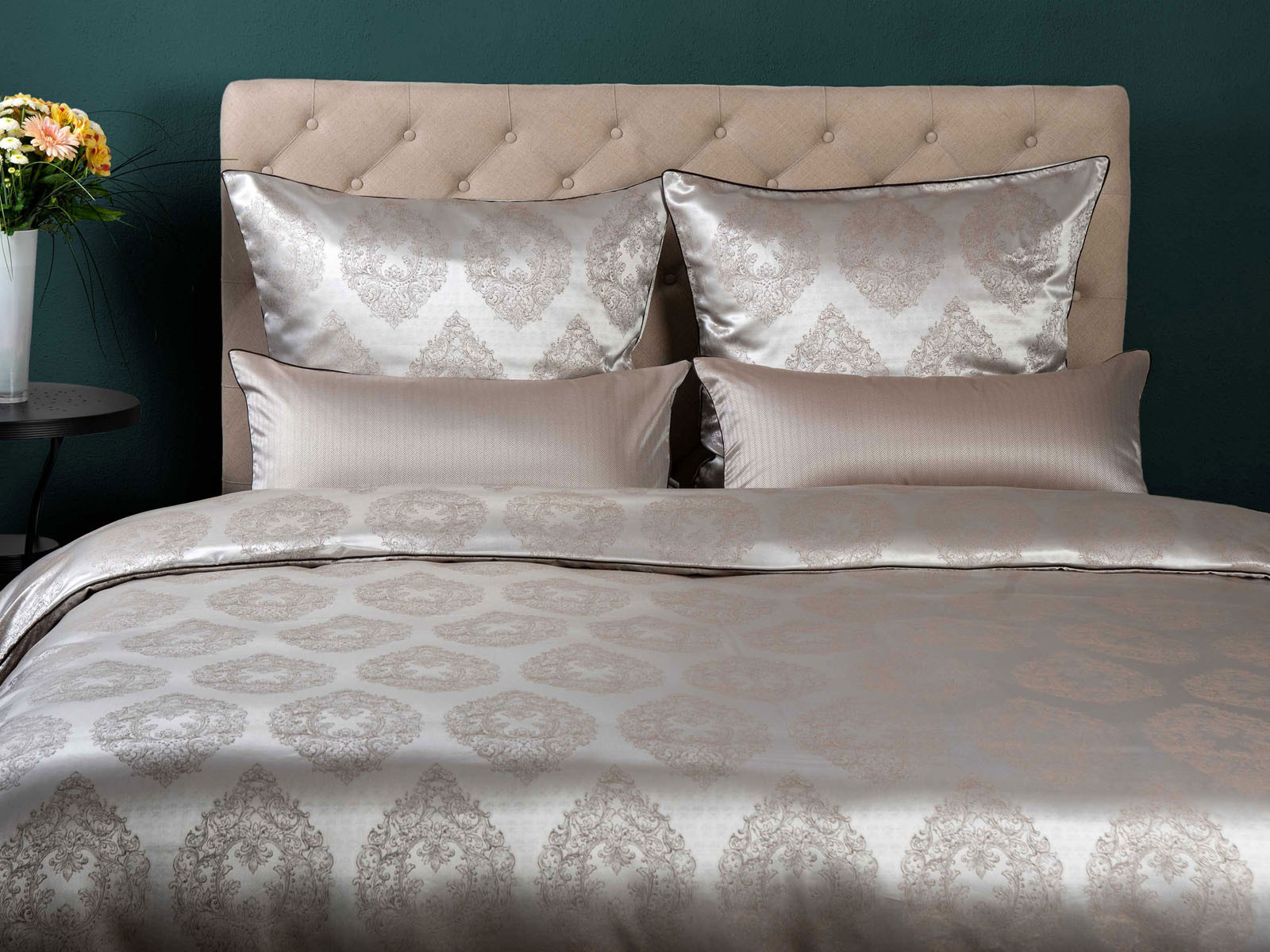 Pościel jedwabna Seidenweber Bea Iron - poszewka na poduszkę