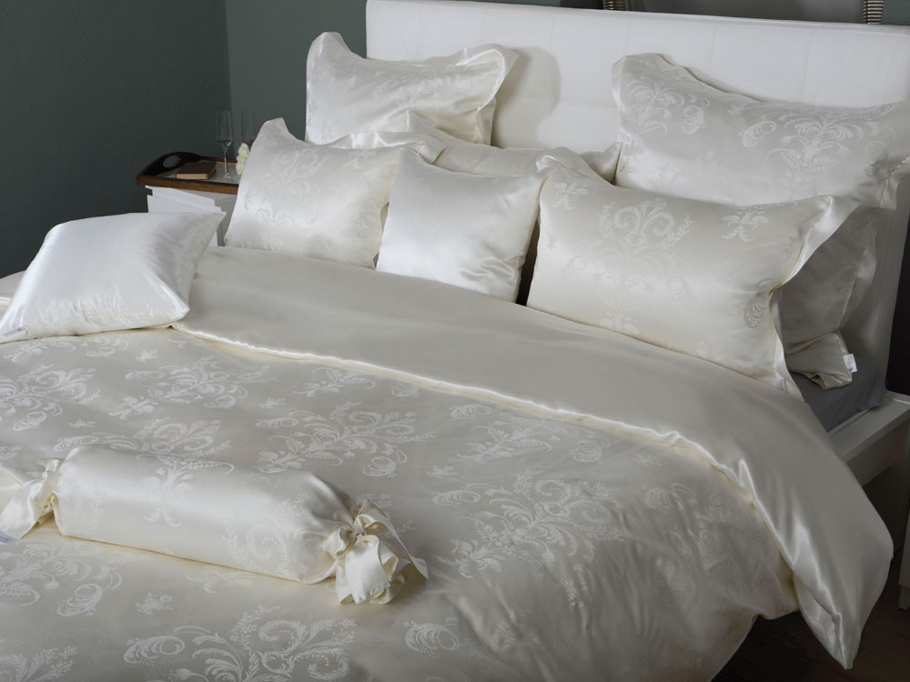 Pościel jedwabna Seidenweber Siena Natur - poszewka na kołdrę do 240x260