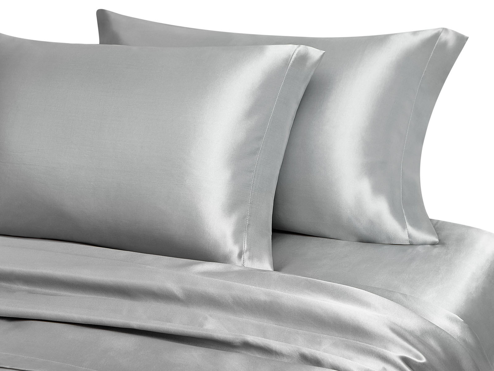 Pościel jedwabna Seidenweber Uni Black - poszewka na poduszkę 40x40