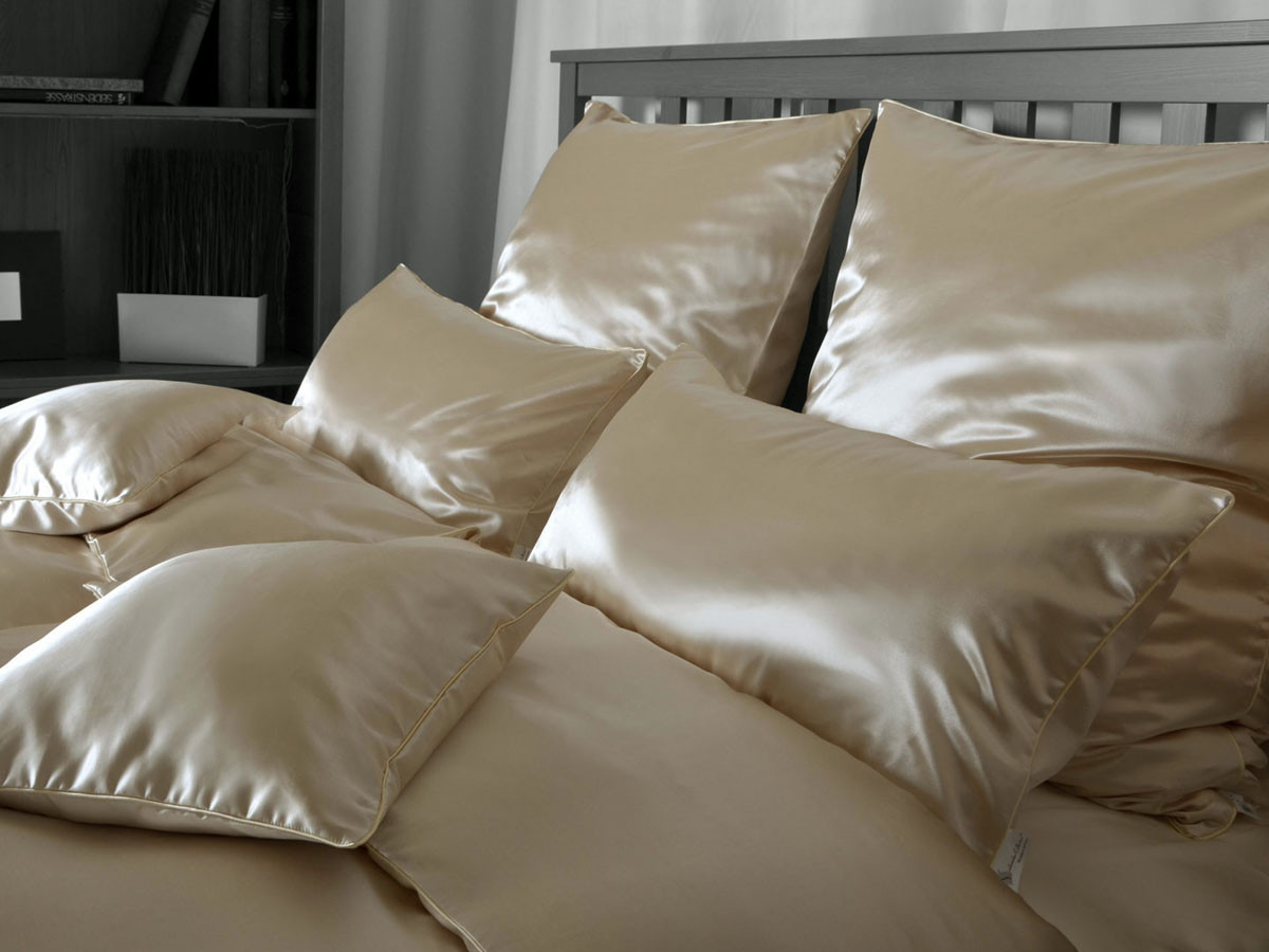 Pościel jedwabna Seidenweber Uni Tussah - poszewka na wałek 15x40