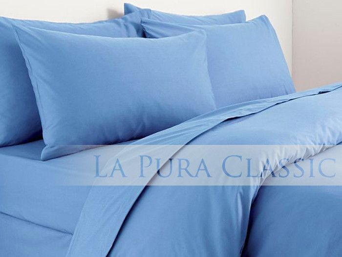 Pościel La Pura Uni Blue