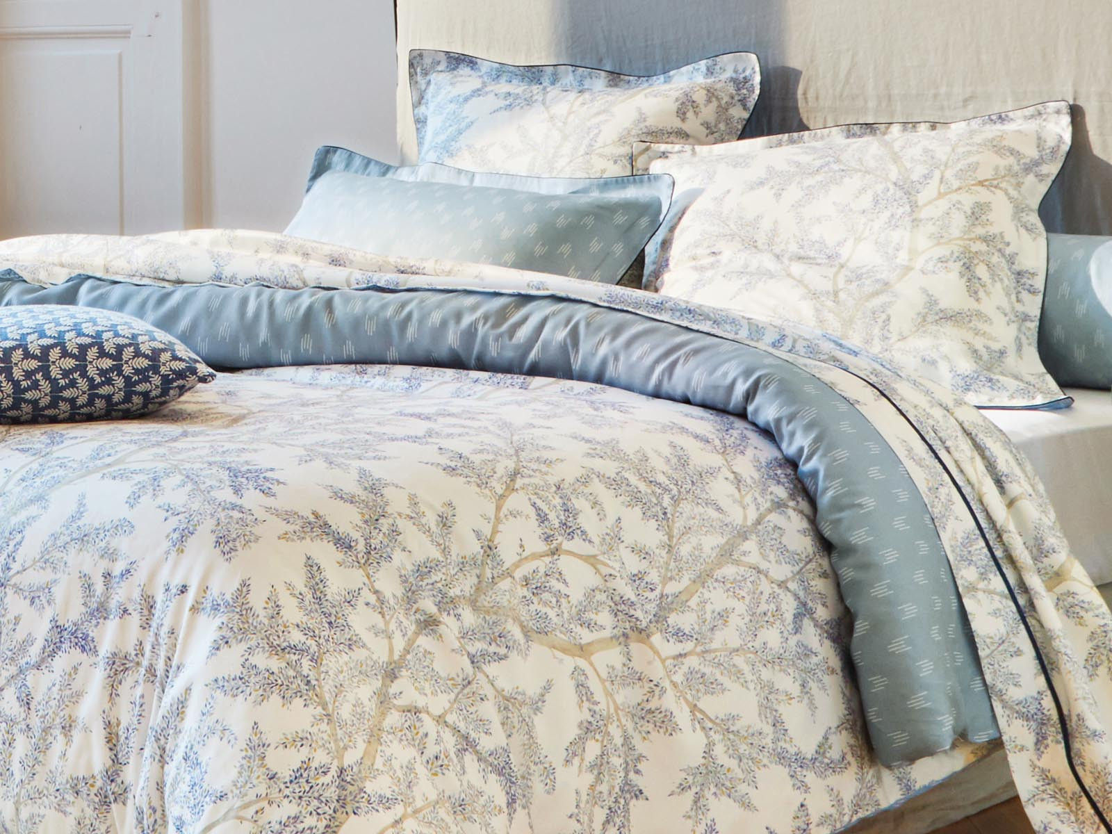 Pościel Sanderson Broceliande Cobalt - poszewka na poduszkę 40x40