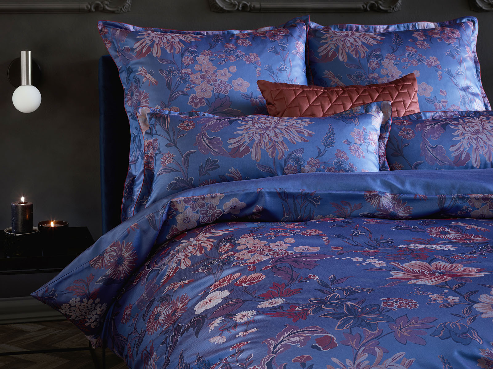 Poszewka Curt Bauer Johanne Blue 80x80