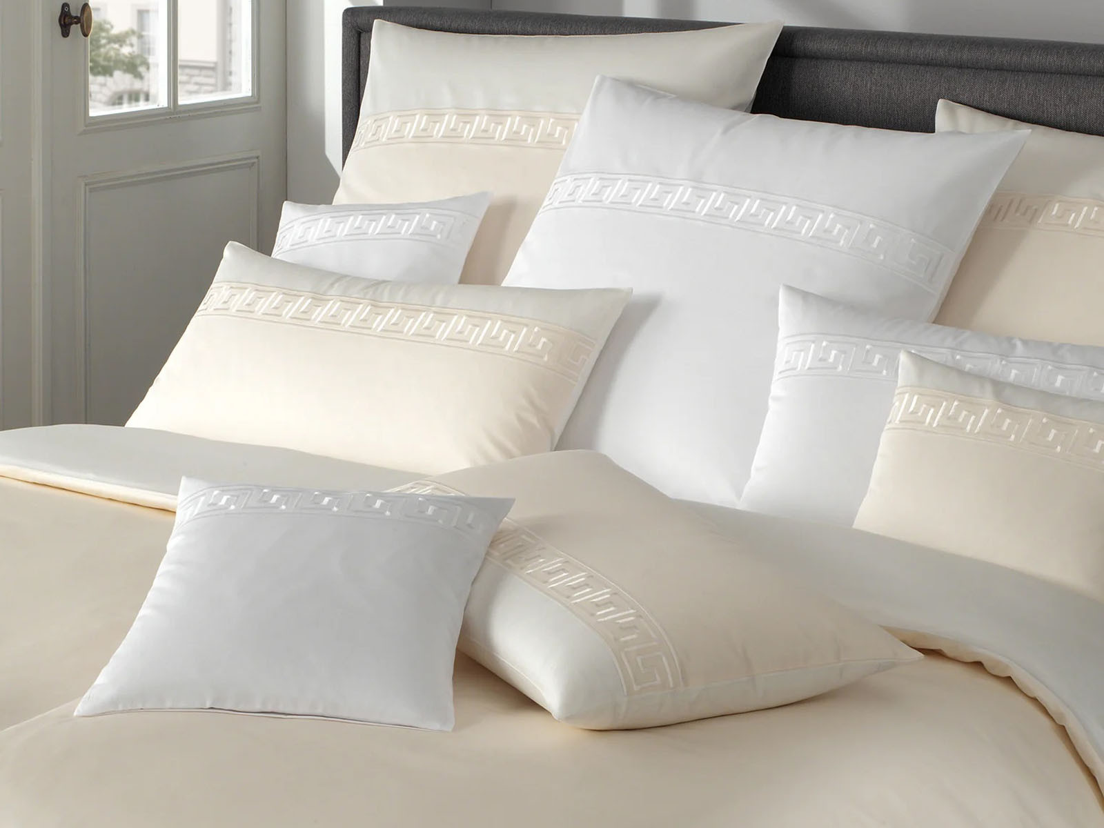 Poszewka Elegante Classic Jacquard El Greco Ecru