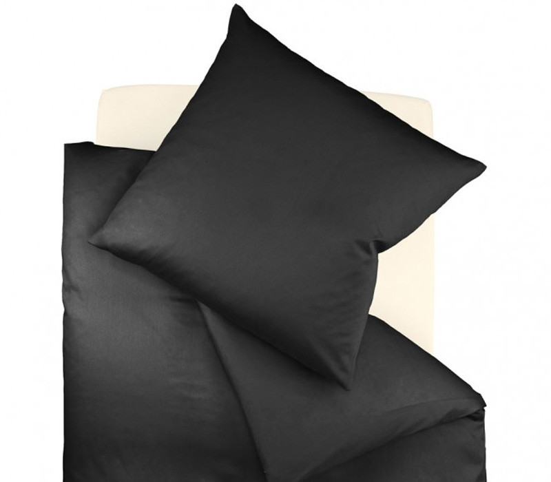 Poszewka Fleuresse Colours Uni Black 50x70