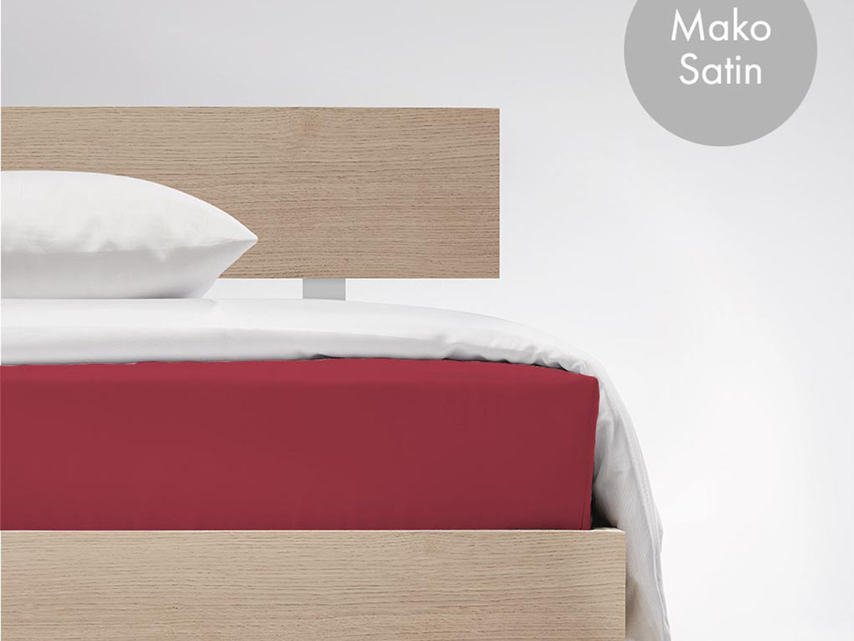 Prześcieradło Fleuresse Colours Fitted Cherry 160x200