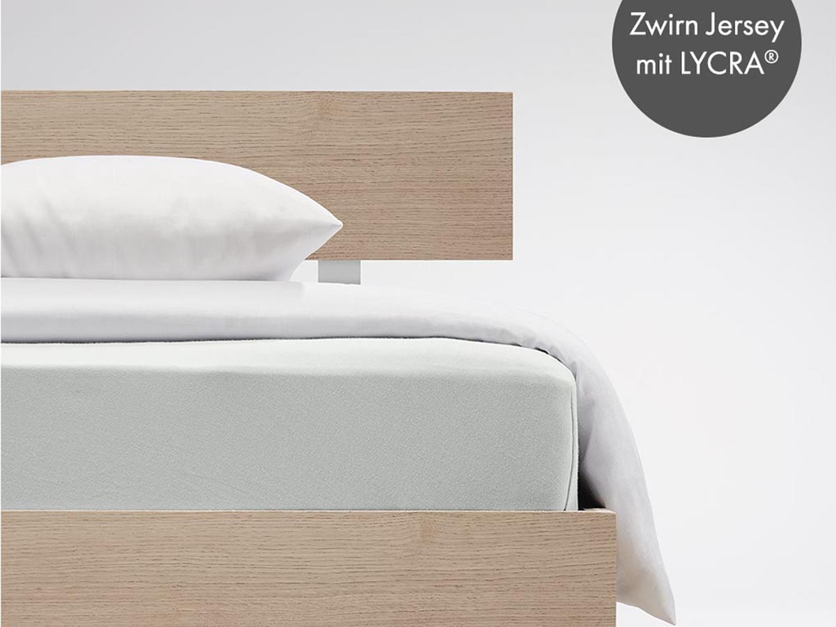 Prześcieradło Fleuresse Jersey Comfort White 180x200 XL