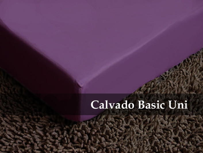 Prześcieradło satynowe z gumką Lila