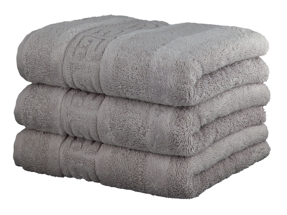 Ręcznik Cawo Noblesse Greek Uni Silver 30x50