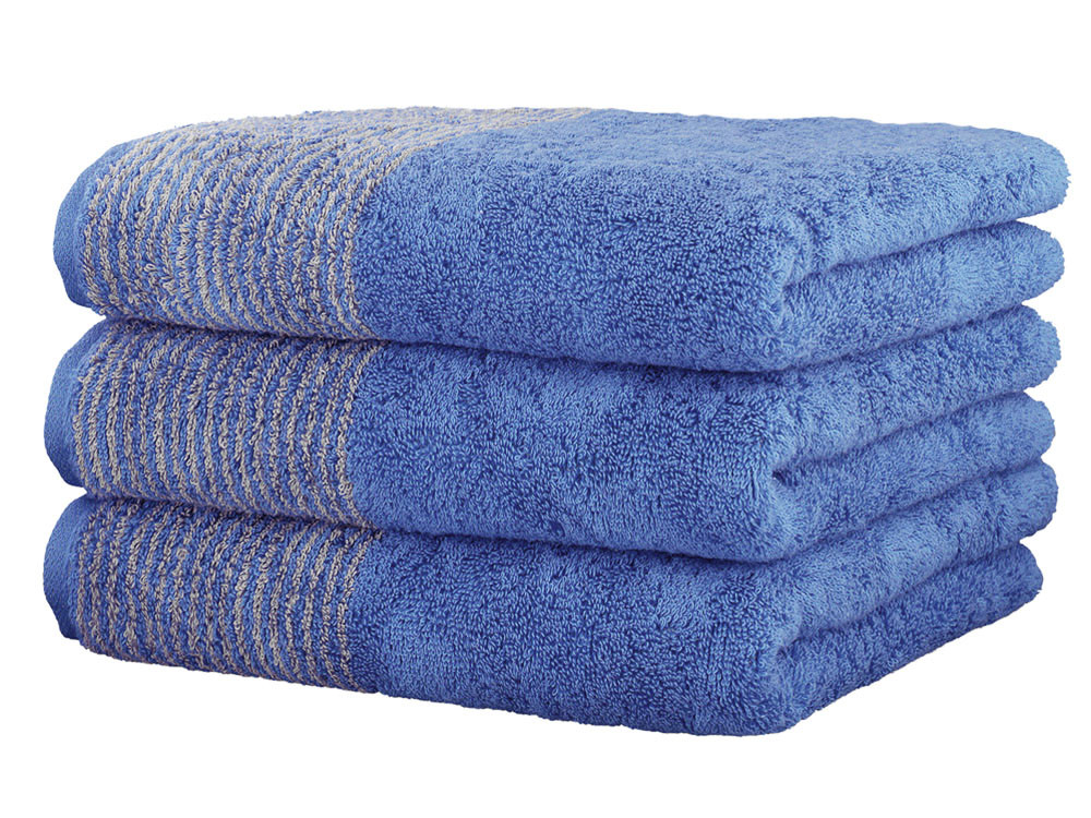 Ręcznik Cawo Two-Tone Uni Blue 30x30