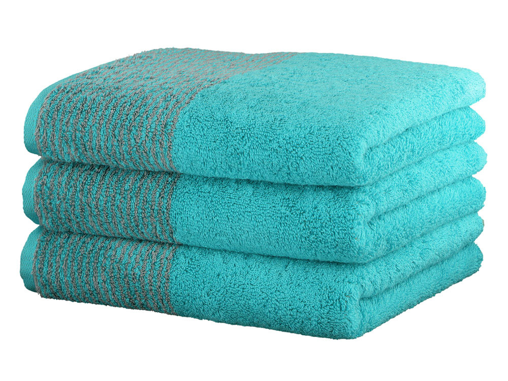 Ręcznik Cawo Two-Tone Uni Turkis 30x50