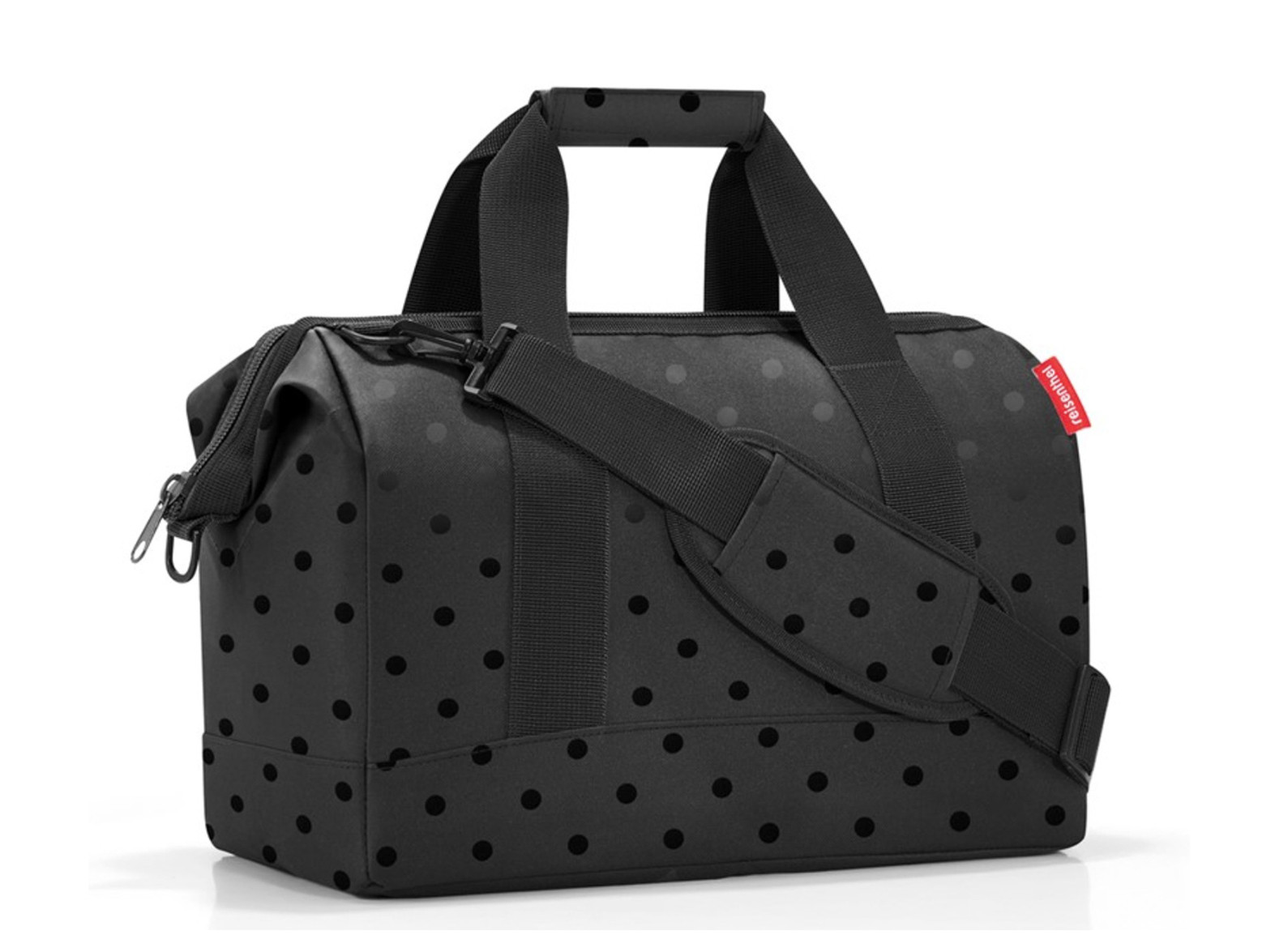 Torba podróżna Reisenthel Allrounder M Glossy Dots Black Waterproof