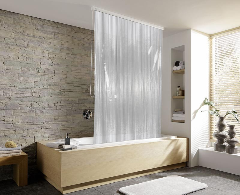 Roleta do wanny KW Milky White - wkład