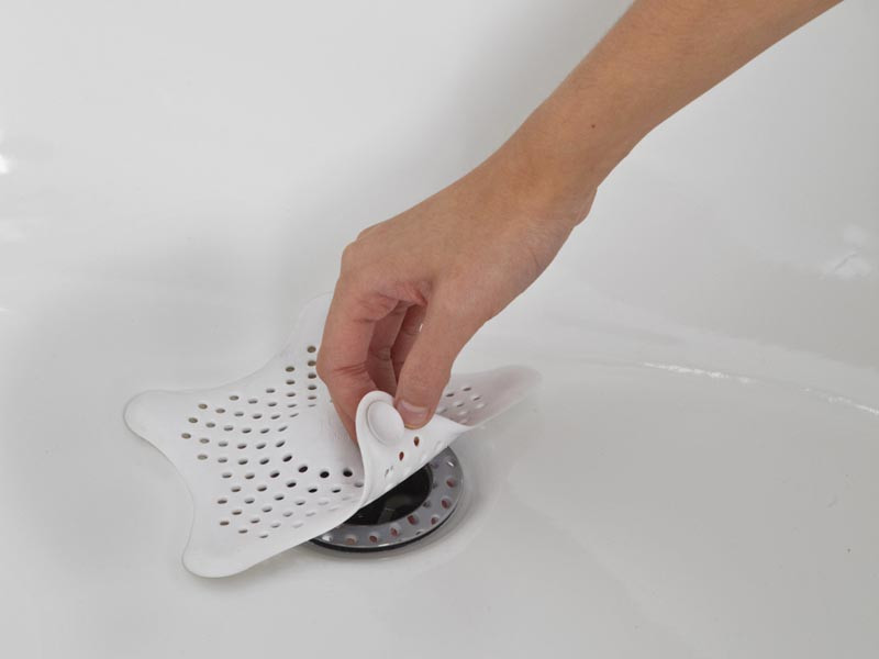 Sitko do odpływu Umbra Starfish White