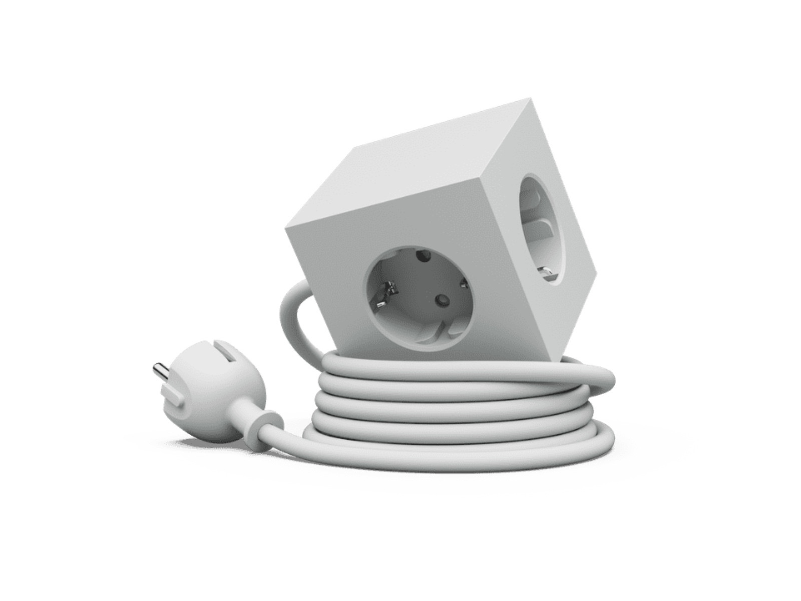 Listwa/zasilacz z przedłużaczem Avolt Square1 3in1 2xUSB-C Grey 1,8m