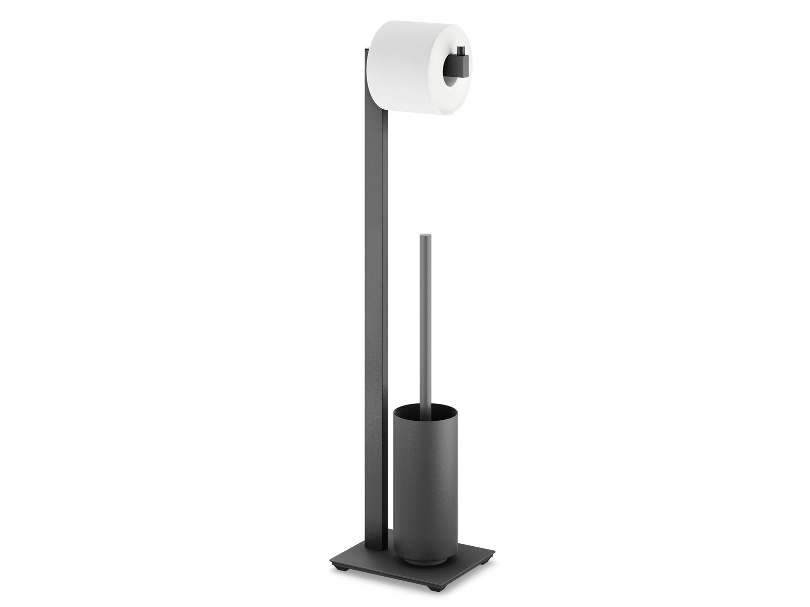 Stojak na papier i szczotkę Zack Linea Black Matt