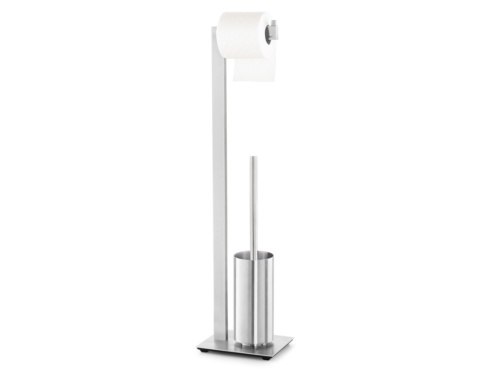 Stojak na papier i szczotkę Zack Linea Steel Matt
