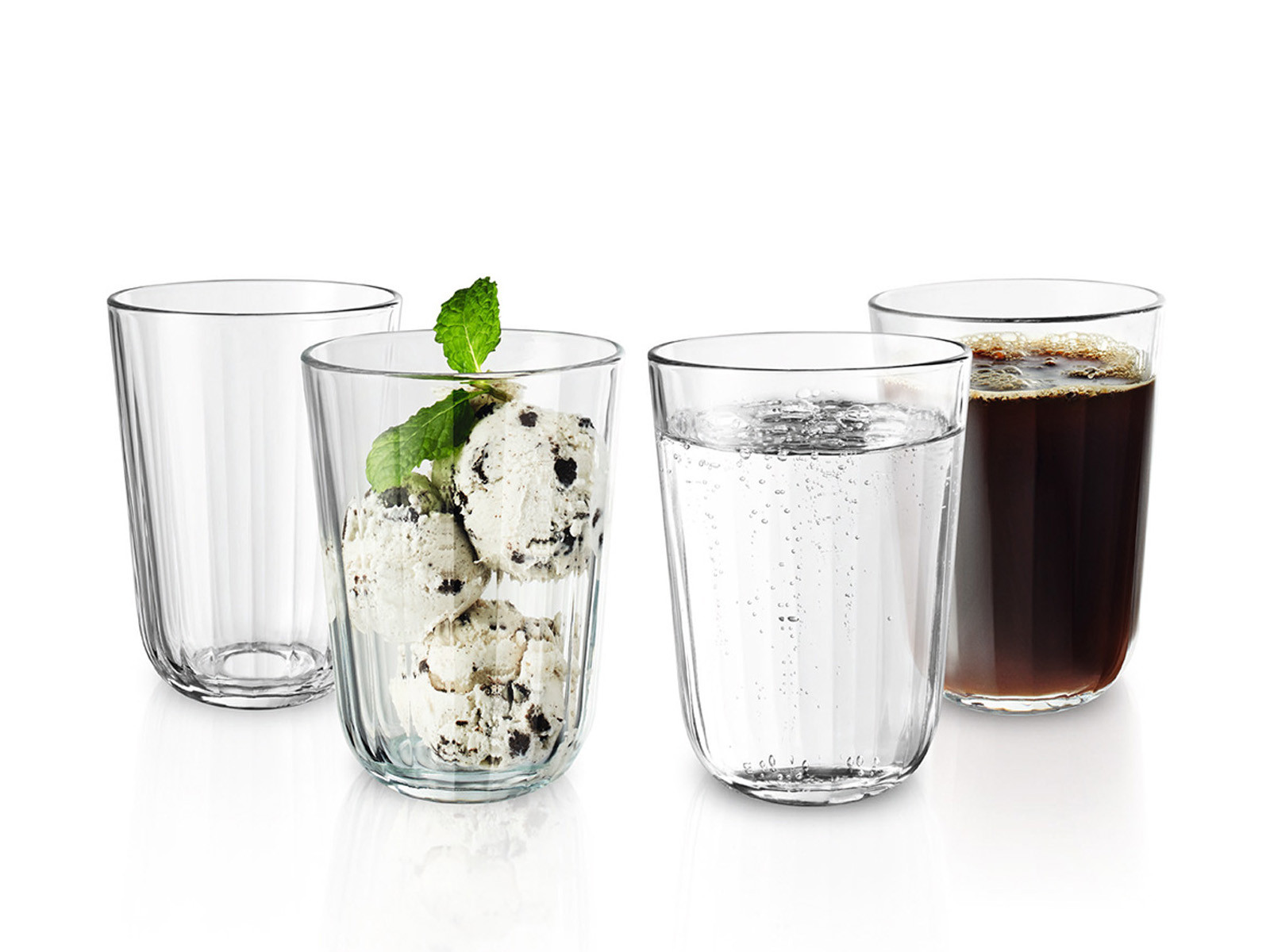 Szklanka fasetowana komplet x4 Eva Solo Facet Glass 340 ml