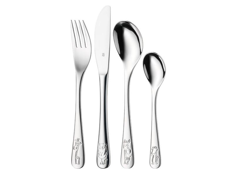 Sztućce stołowe dla dzieci x4 WMF Safari Silver Zestaw