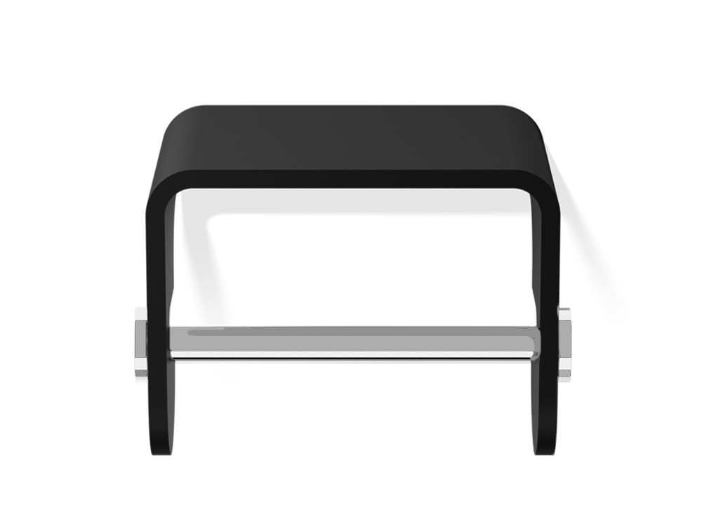 Uchwyt ścienny na papier Decor Walther Stone TPH 4 Black Silver Matt