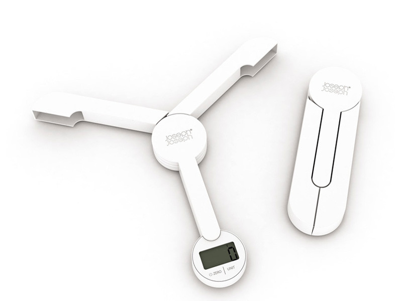 Waga kuchenna składana LCD Joseph Joseph TriScale White