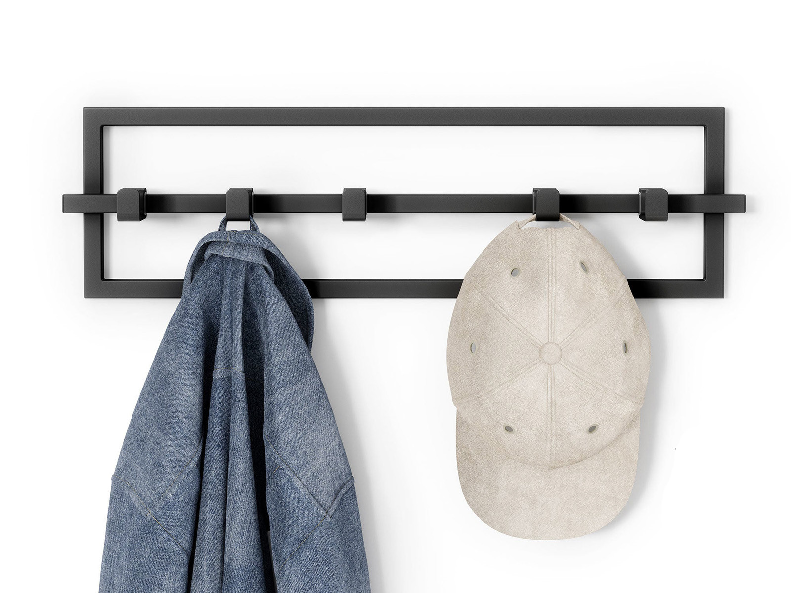 Wieszak ścienny Umbra Cubiko Black