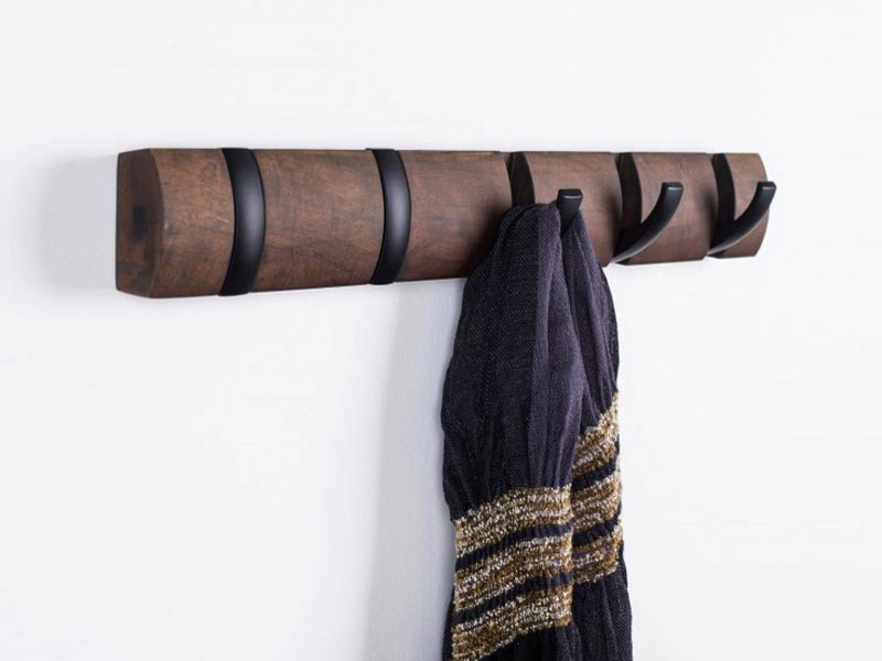 Wieszak ścienny Umbra Flip 5 Walnut