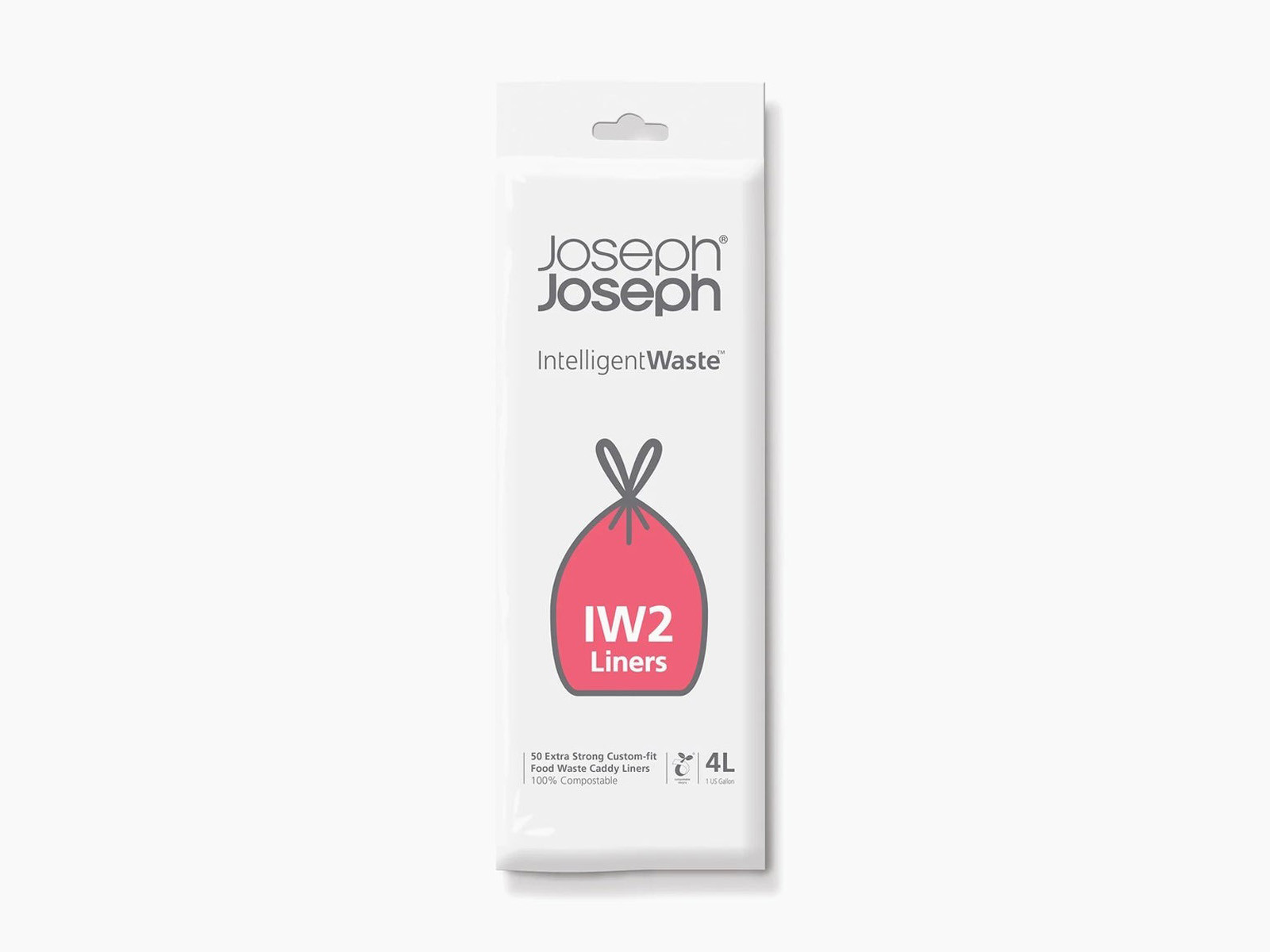 Worki kompostowalne na odpady bio Joseph Joseph IW2 4L White 50szt
