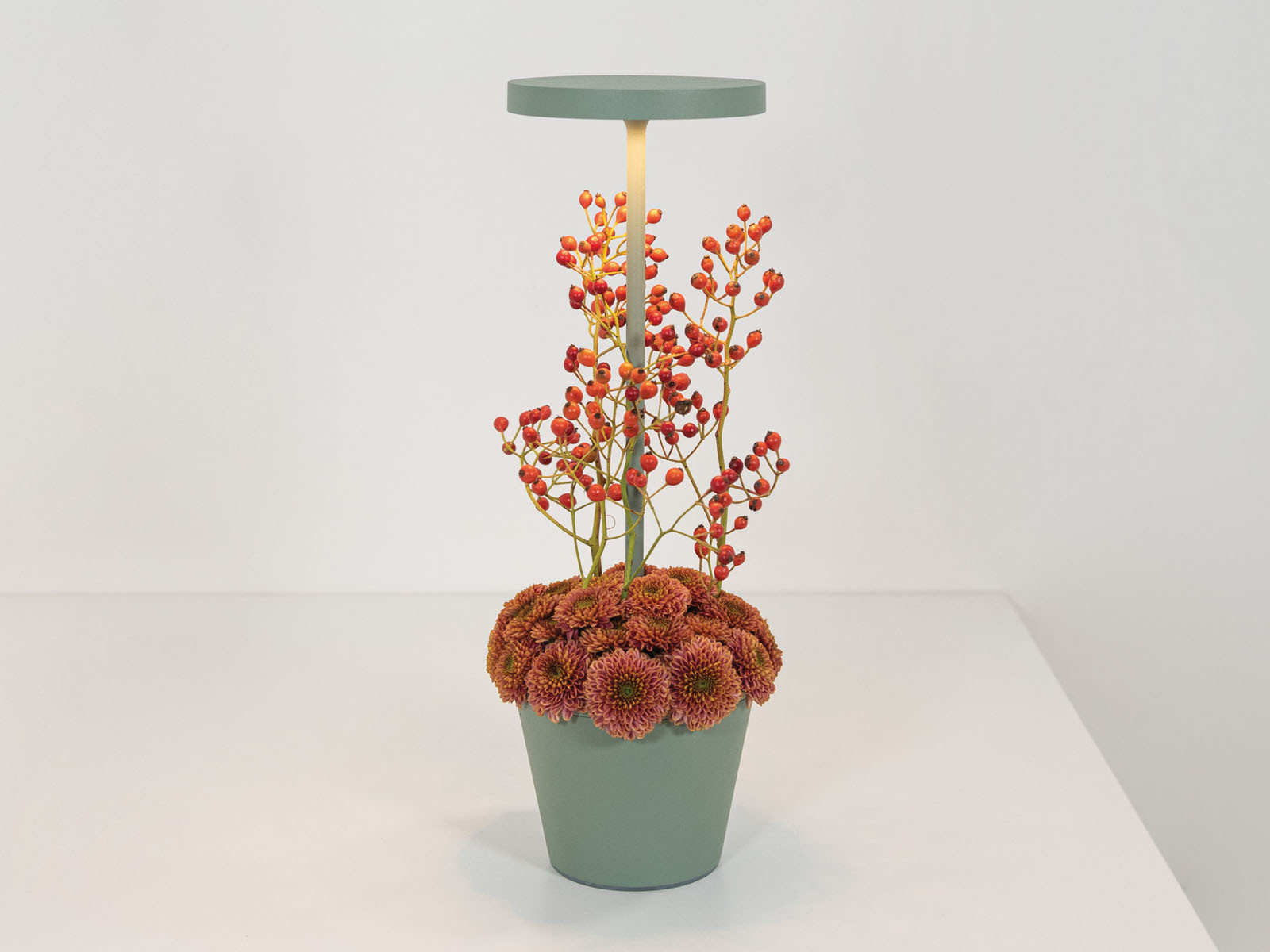 Lampa Zafferano Poldina LED Table Reverso 35 Salvia